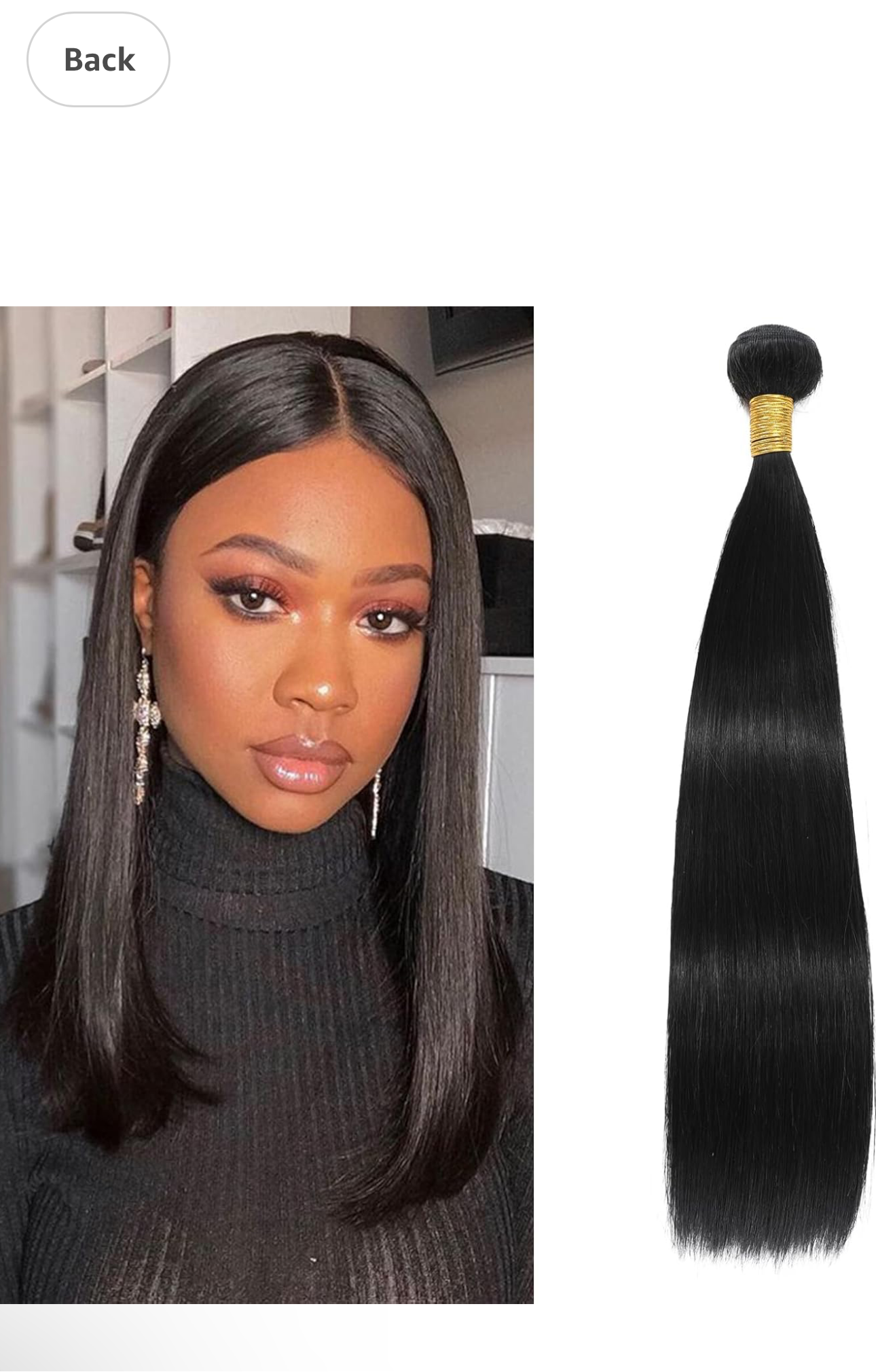 Straight Human Hair Bundles